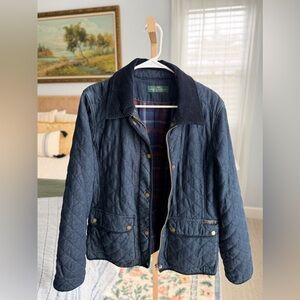Vintage Lauren Jeans Co. Quilted Denim Chore Coat M